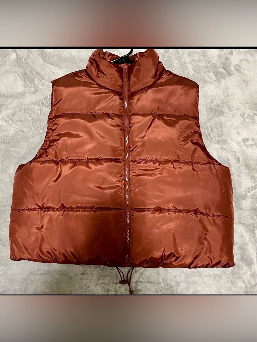 Ultra Flirt Rust Red Puffer Vest